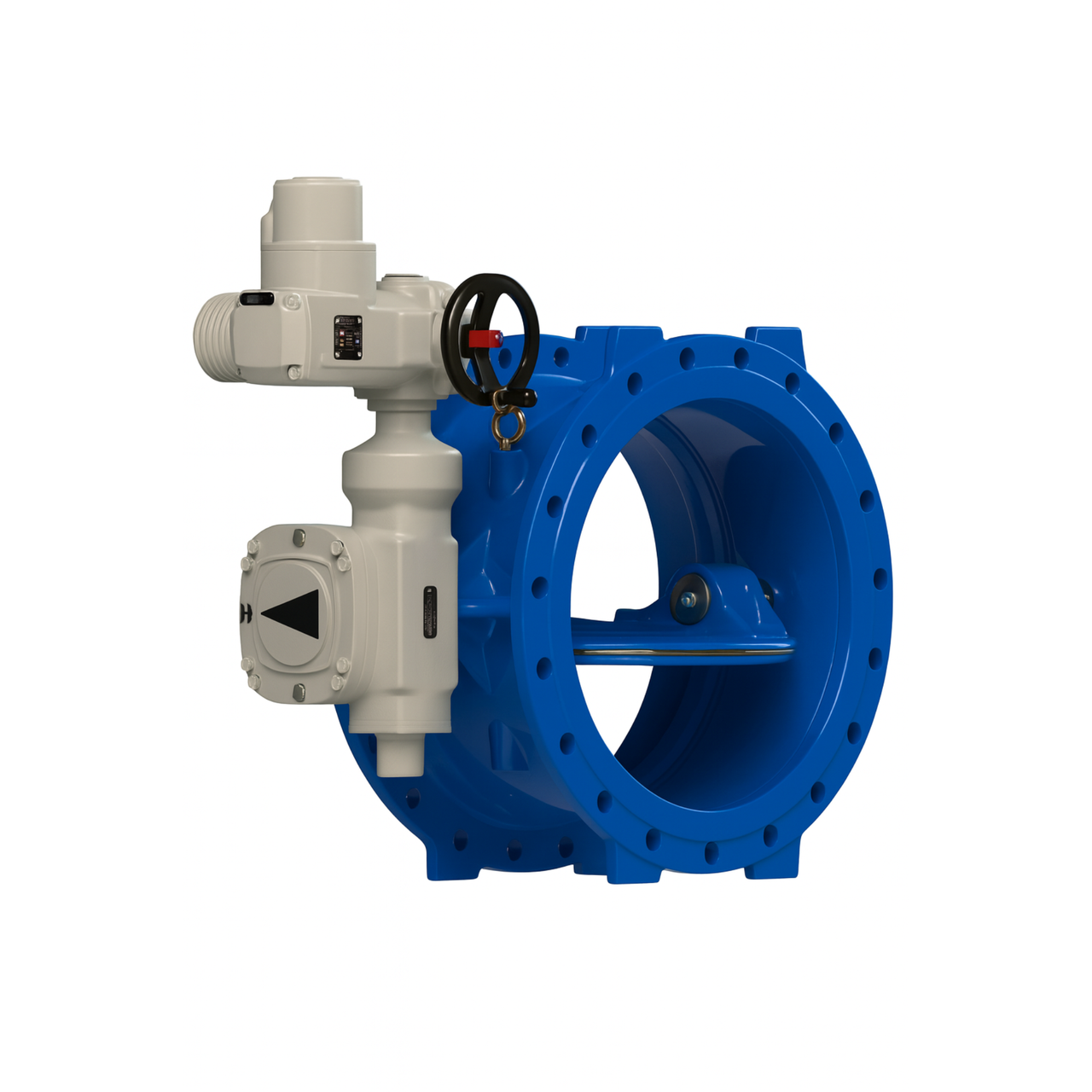 Затвор фланцевий з електроприводом AUMA SA14.2 FAF (Турція) DN1400 PN16 (ДУ1400 РУ16), фото 1