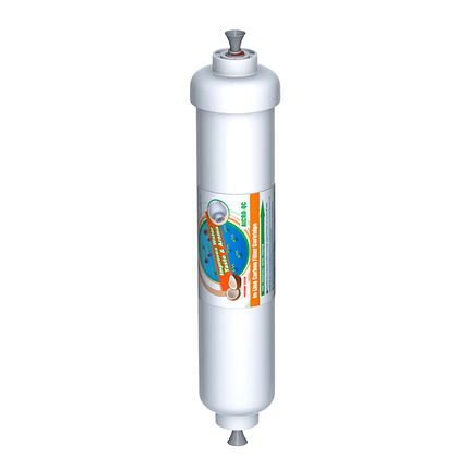 Вугільний постфільтр Aquafilter AICRO-QC на швидкознімних з'єднаннях, фото 1