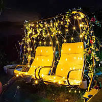 Al Гірлянда сітка світлодіодна 382902 тепле світло від мережі 220 V для дому та вулиці 2*2 м 144 led