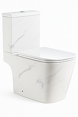 Унітаз SY 1000 paint  rim 65*36.5*78.5 білий мармур ( А0060302 )