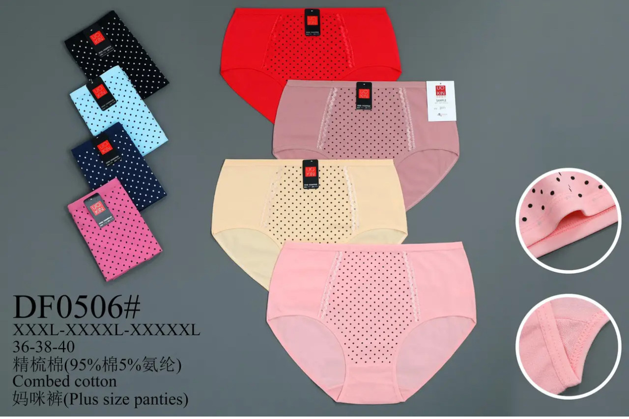 Труси жіночі великі горошок по середині 56/60