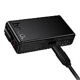 Адаптер мережевий HOCO C151A USB, 6Type-C, QC, чорний, фото 3
