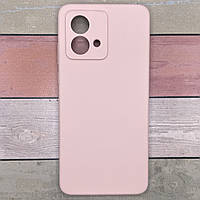 Чохол для Motorola Moto G84 Silicone Cover Lakshmi, Full Camera, мікрофібра, Soft Touch, рожевий пудра
