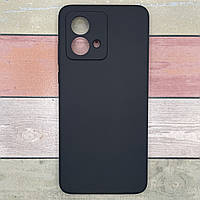 Чохол для Motorola Moto G84 Silicone Cover Lakshmi, Full Camera, мікрофібра, Soft Touch, чорний матовий