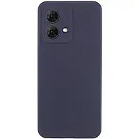 Чохол для Motorola Moto G84 мікрофібра, Soft Touch Silicone Cover Ummi Lakshmi Full Camera (Синій / Midnight Blue)