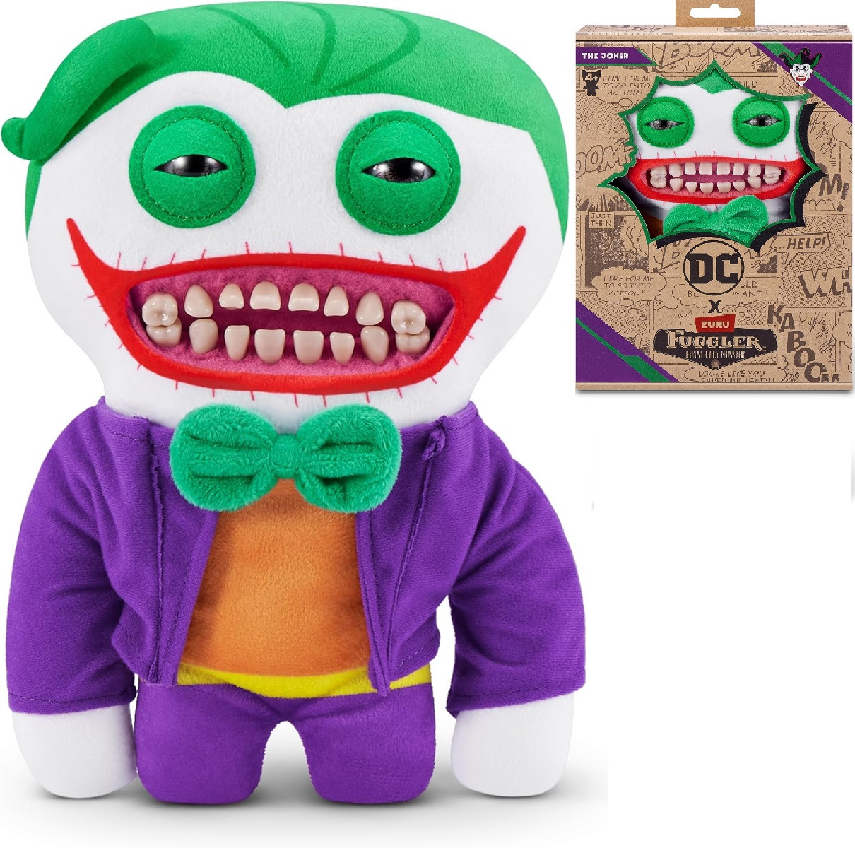М'яка іграшка Фуглер Джокер 23см смішні потворні Монстри Золотий Зуб ZURU Fuggler Joker Monster 15709Е, фото 1