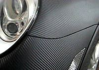 Пленка Карбонова 3D: чорна з мікроканалами. Ширина рулона 1,52 м., фото 5