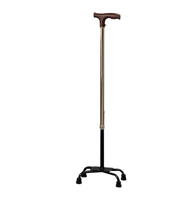 FY 934 Тростина алюмінієва з чотирма опорами,бронзового кольору, регулююча (63-86см)