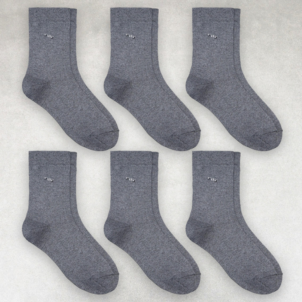 Шкарпетки чоловічі 6 пар високі сірі «Класика» розмір 39-41 арт. 358Н.6, фото 1