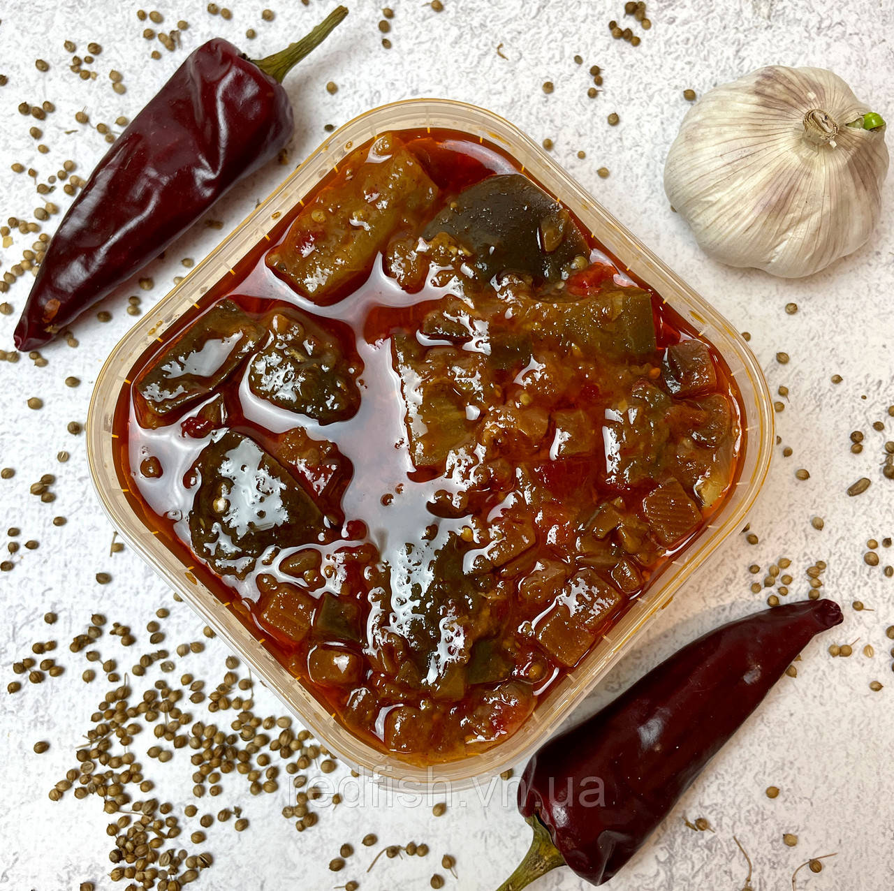 Баклажани в аджиці 500г, фото 1