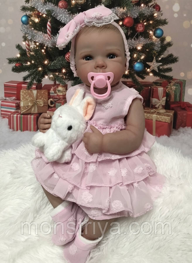 ❗ РЕАЛЬНІ ФОТО ❗ Приголомшлива крихітка реборн Дівчинка повністю вініл-силіконова, 50 см