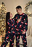 Парні комплекти Santa чоловіча та жіноча піжама Family look, фото 7