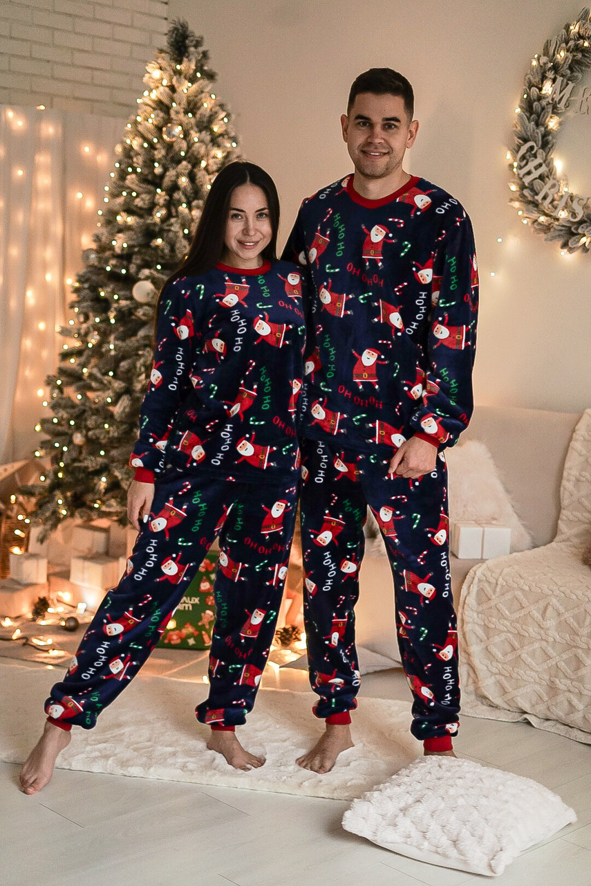Парні комплекти Santa чоловіча та жіноча піжама Family look, фото 1