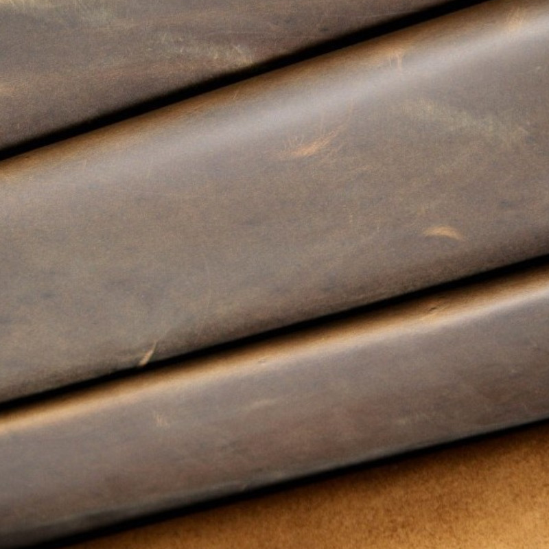 Шкіра натуральна Crazy Horse (Крейзі Хорс) — Колір 911 (Коричневий), товщина 1.4-1.6 мм