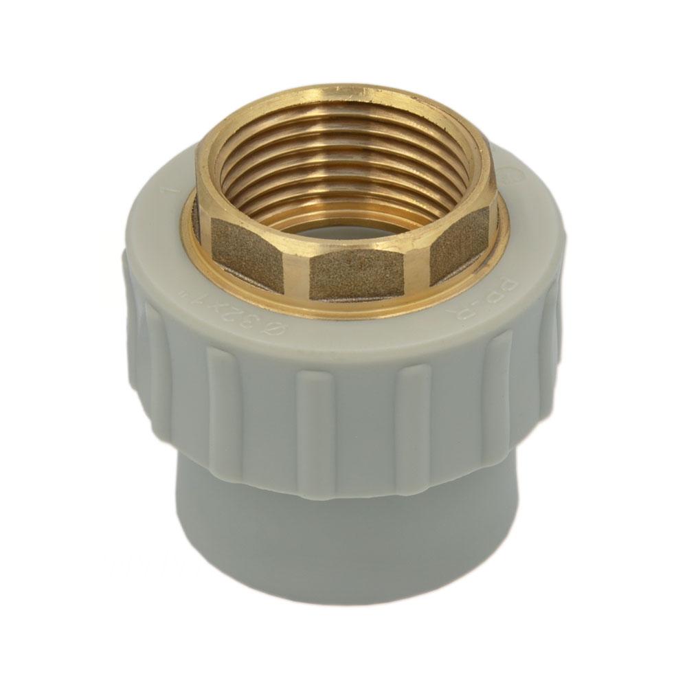 Перехідник PP-R ∅63x2" ВР Prawtech із восмігранником (art.PP120063200), фото 1