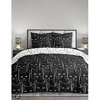 Постільна білизна бязь Коти чорно-білі