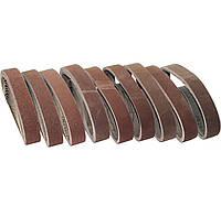Набір стрічок для гриндера "Korund 50мм x 650мм" шліфувальна нескінченна (9шт набір)
