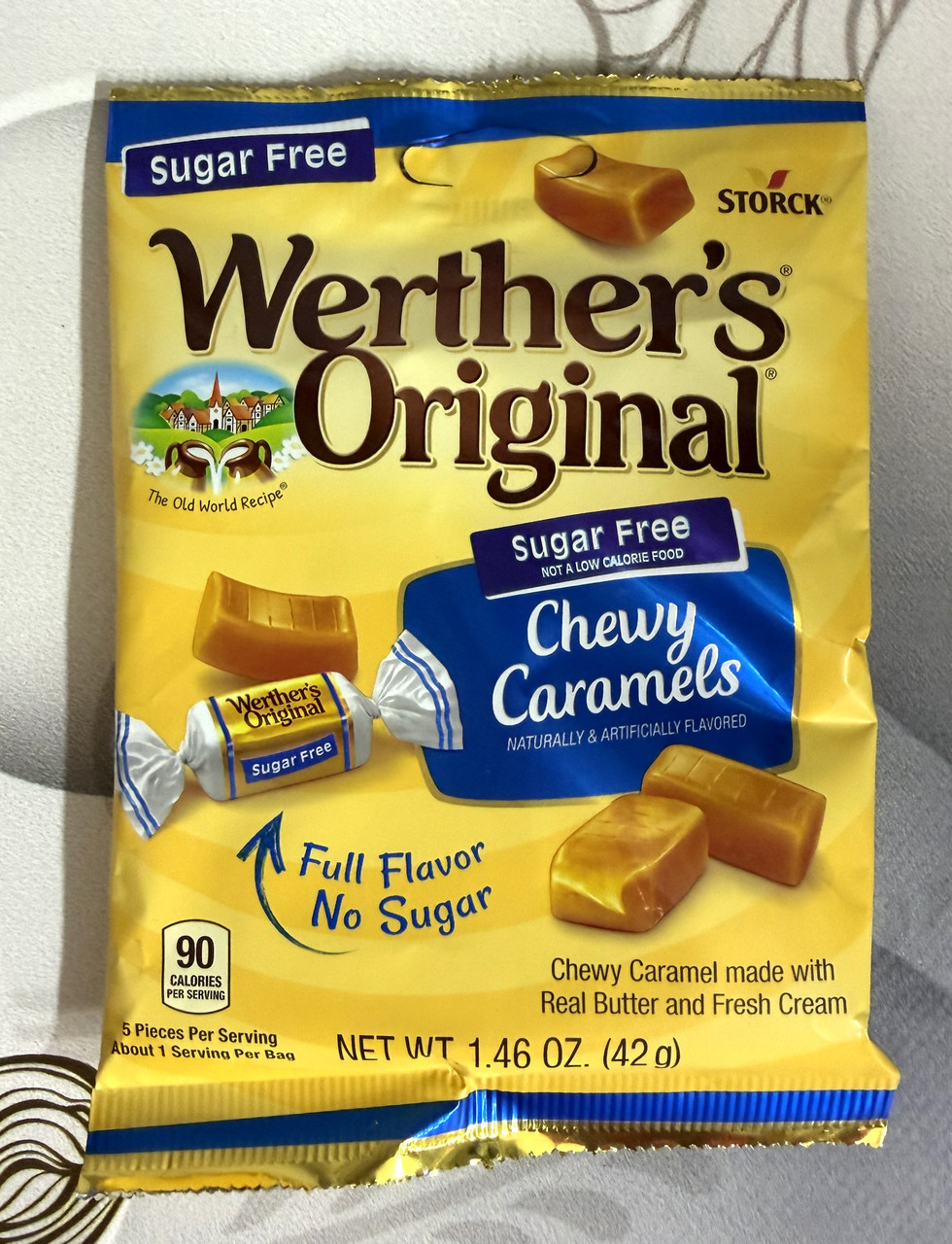 Жувальні карамельки без цукру Werther's Original Chewy Caramels