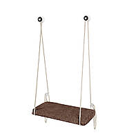 Віконна полиця для котів CAT PET FUN на присосках - коричнева