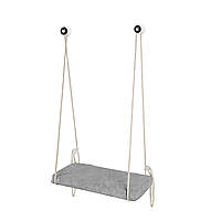 Віконна полиця для котів CAT PET FUN на присосках - сіра