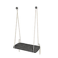 Віконна полиця для котів CAT PET FUN на присосках - темно-сіра