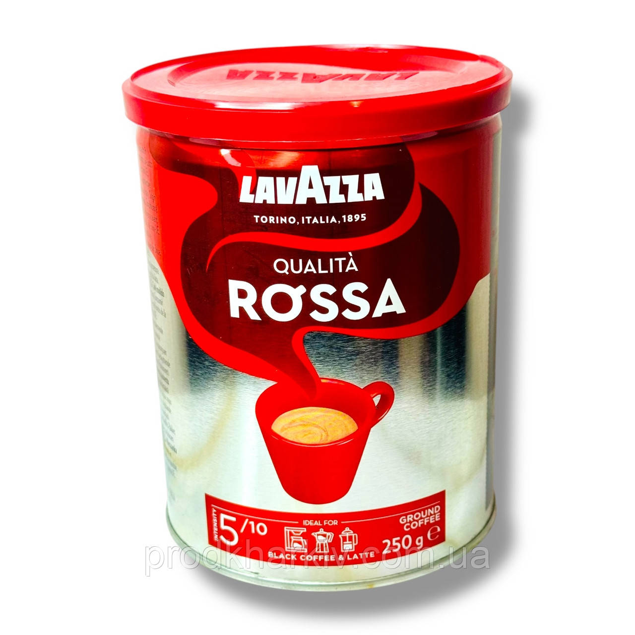 Кофе молотый Lavazza Qualita Rossa 250г в жестяной банке