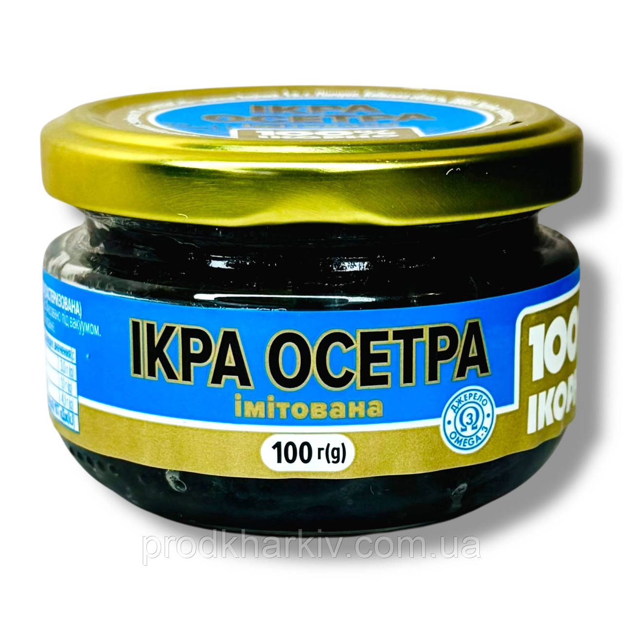 Икра чёрная осетровая 100 грамм С/Б (имитация) "100%Икорно"