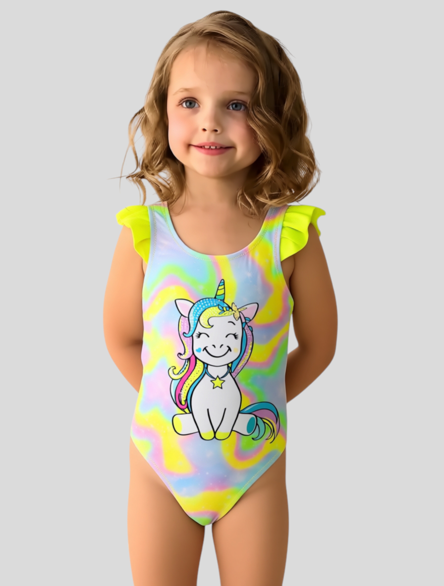 Купальник слитный Teres 348 Кристинка лимон (В НАЛИЧИИ 2- 3 года, 3-4 года, 4-5 лет, 5-6 лет