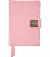 Щоденник А5 Leo Planner датований 2026 "Chiara", тверда обкладинка, рожевий, 368 сторінок