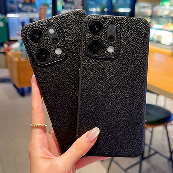 Чохол на OPPO Reno14 ШКІРЯНИЙ бампер накладка TPU силіконовий протиударний оригінальний "LETHERS"