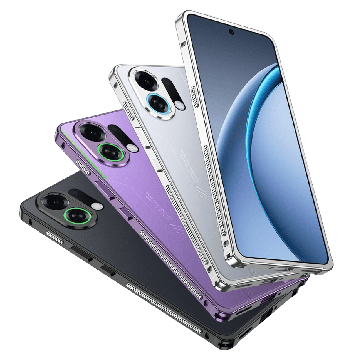 Чохол на OPPO Reno14 бампер рамка протиударний оригінальний металевий алюмінієвий "METAL-FRAME"