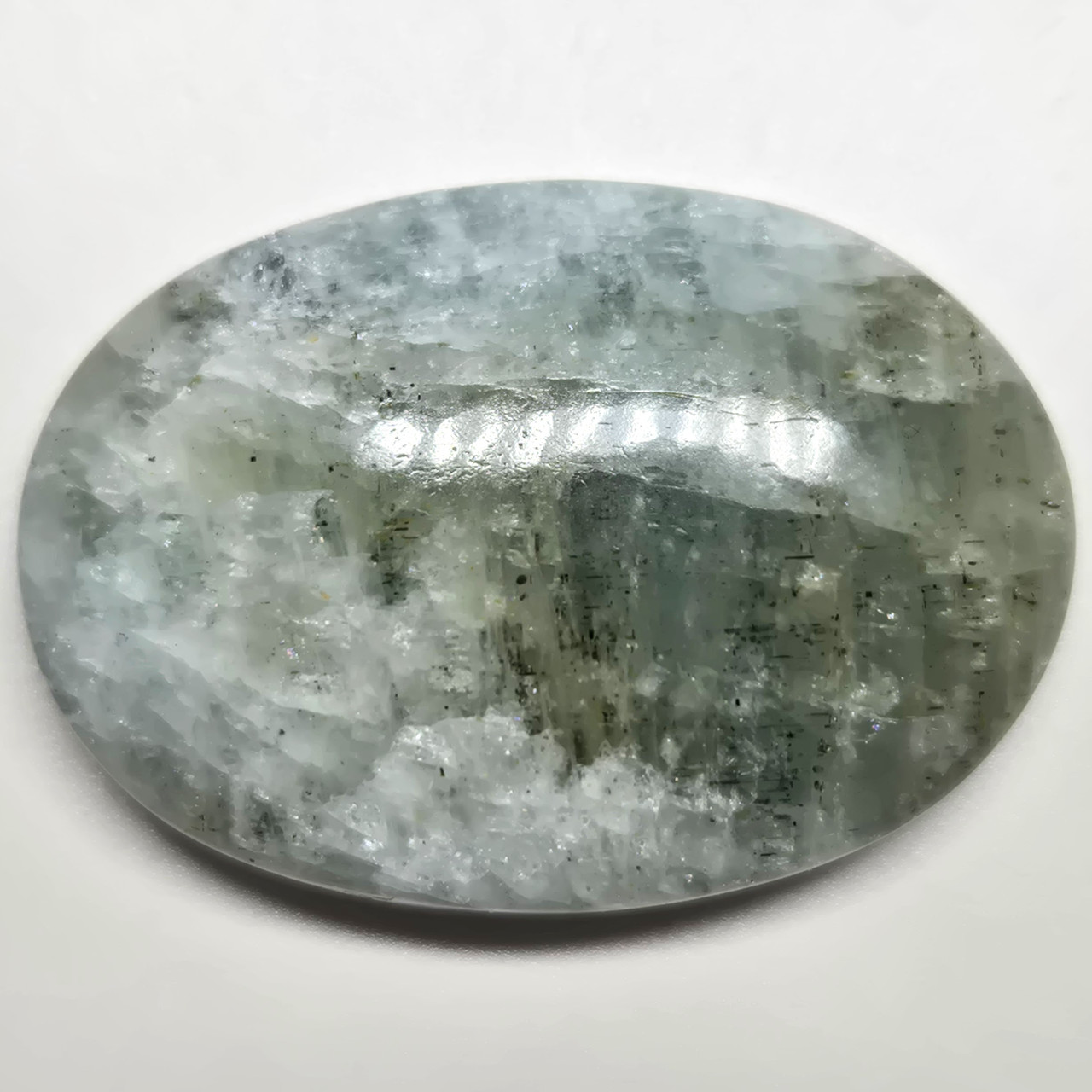 Аквамарин - кабошон, натуральний ювелірний камінь для створення прикрас 79 ct, фото 1