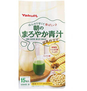 YAKULT Mellow Green Juice аодзира з соєвим молоком і пророщеним бурим рисом, 15 стиків