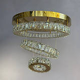 Стельова кришталева яскрава люстра 7201-6AD, фото 3