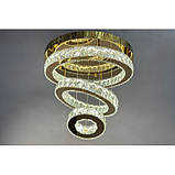 Стельова кришталева яскрава люстра 7201-6AD, фото 4