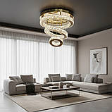 Стельова кришталева яскрава люстра 7201-6AD, фото 2