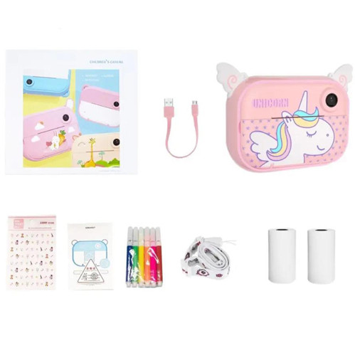 Камери миттєвого друку, Дитячий фотоапарат kids camera, Інтерактивний дитячий принтер NE-74, фото 1