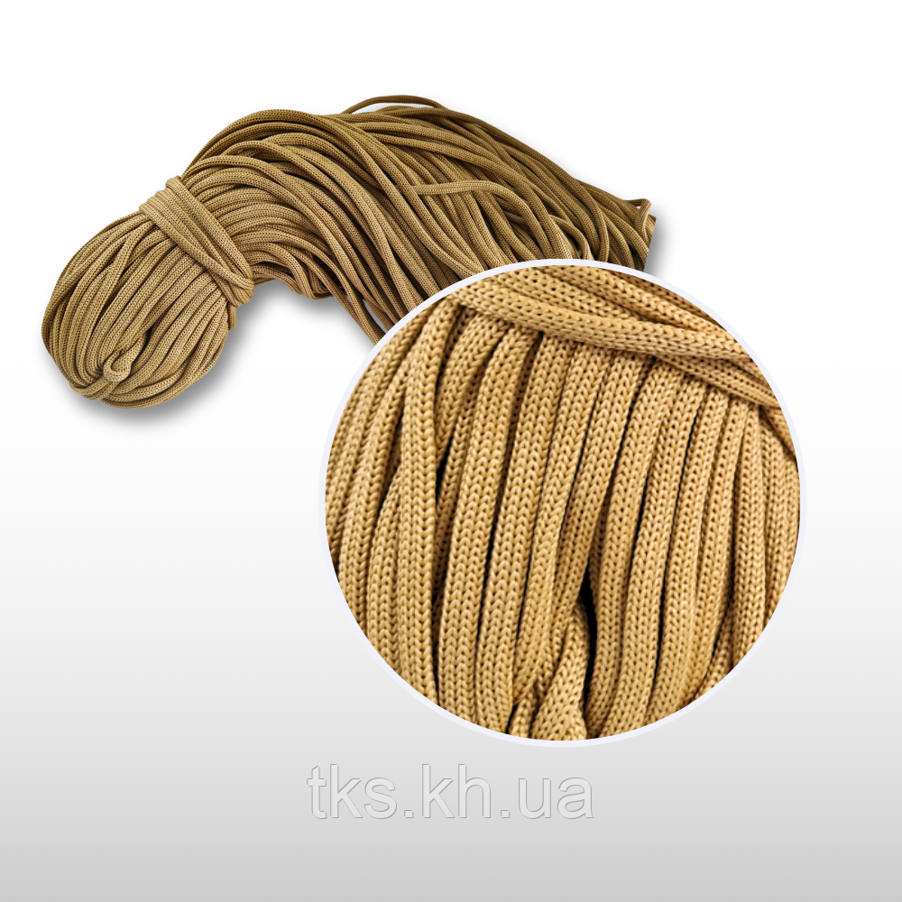 Шнур для декору та макраме 8мм, плаский без сердечника (81ПП)