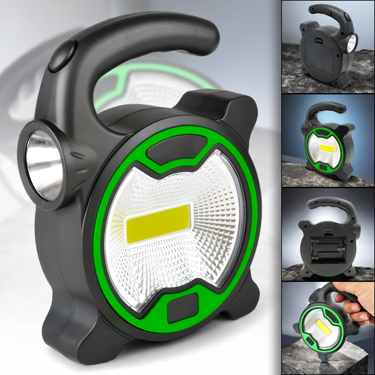 Ручний світлодіодний ліхтар на батарейках з бічним COB-світлом PANTHER, фото 1