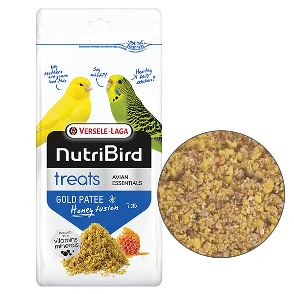 Яєчний корм з медом для птахів Versele-Laga NutriBird Gold Patee Honey Fusion Нутріберд Голд паті 250г (422231), фото 1