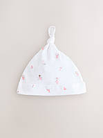 Дитяча шапочка NEXT з вузликом для новонароджених 0-3  місяців, 1шт (білий феї)