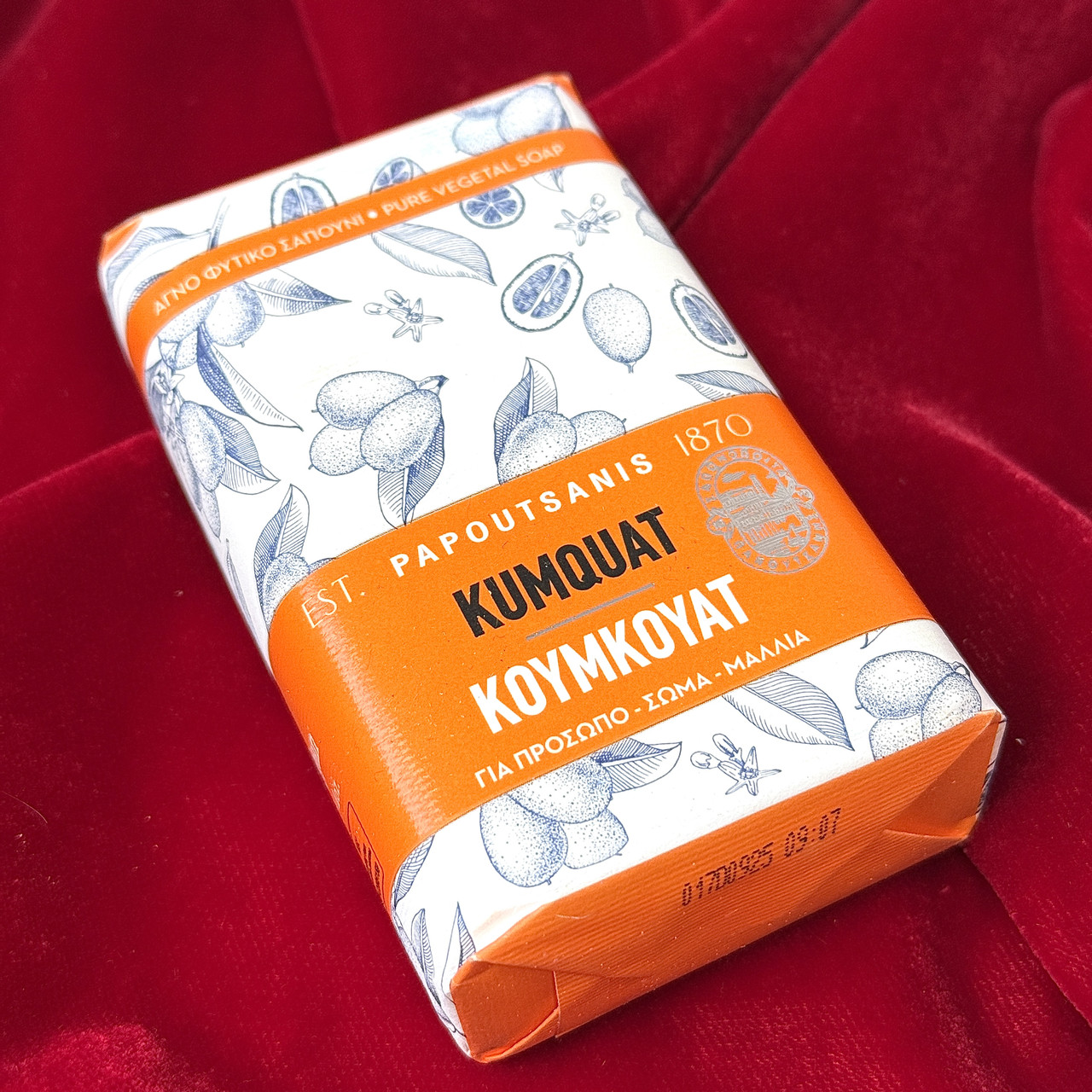 Тверде мило Papoutsanis Kumquat, 150 г (Греція), фото 1