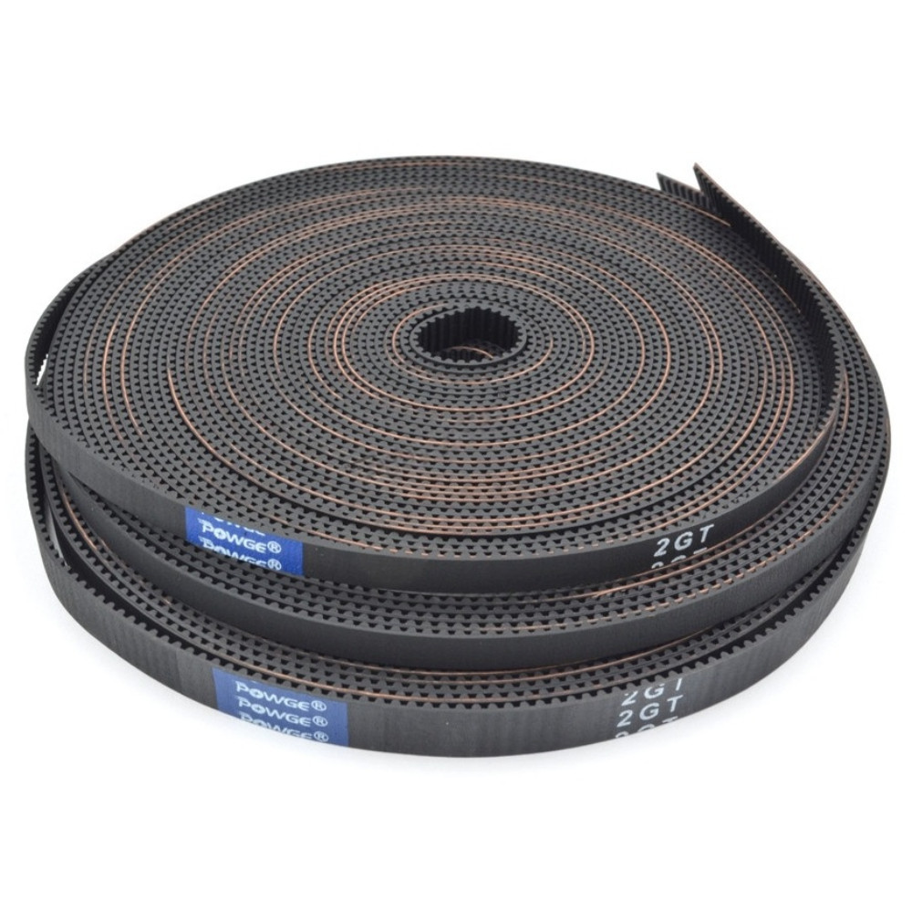 Ремінь POWGE GT2 3мм для 3Д-принтера та станка з ЧПК / 2GT Synchronous Belt 3 mm (pitch 2 mm), neoprene CR-Black, фото 1