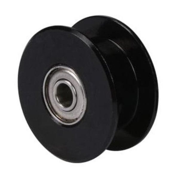 Шків 20T-B4-W6-AF_B ведомий на підшипнику, Гладкий, вісь Ø4мм, ремінь 6мм / Для 3D-принтерів та верстатів ЧПК, фото 1