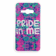 Силіконовий бампер для Samsung Galaxy J1 Ace моделі j110 з картинкою pride in me