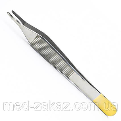Пінцет анатомічний Adson, з покриттям ручок карбідом титана, 125 мм х 0,8 мм Paradise Instruments