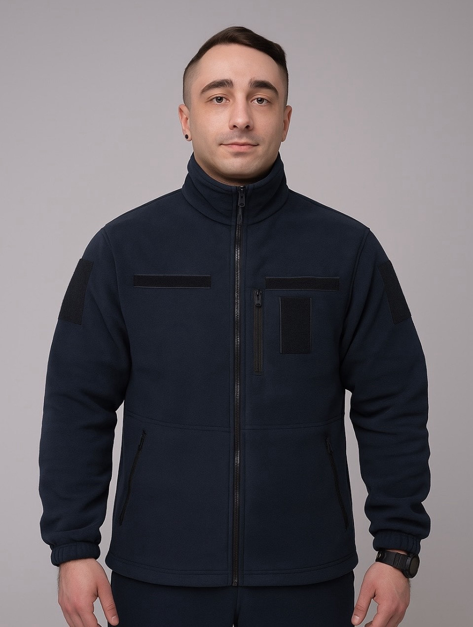 Тактична флісова тепла військова кофта GorLin 56 Синій (Ф-33), фото 1