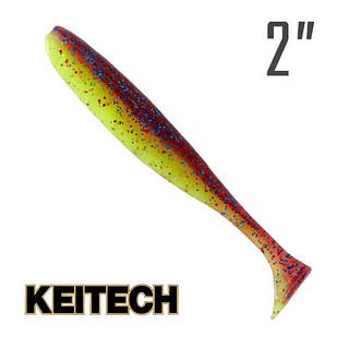 Easy Shiner 2" (50 мм.) 12 шт. Силікон Keitech col. EA#15 grape chart red flk