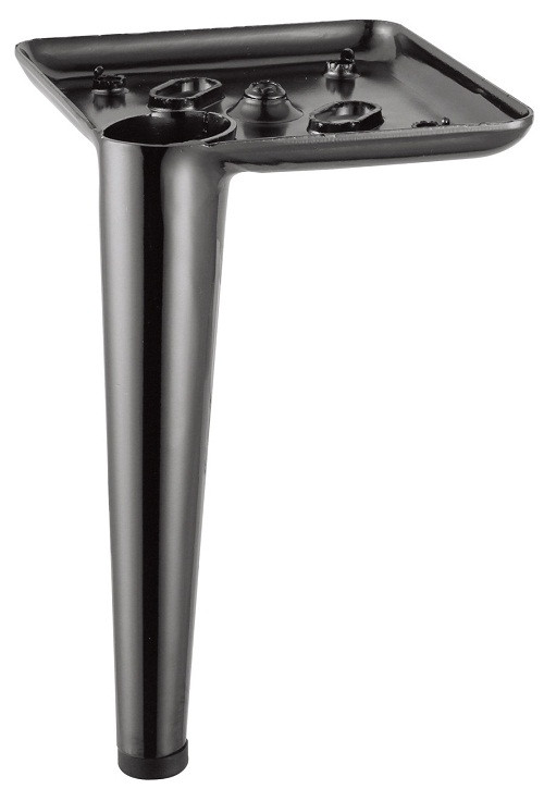 Ніжка меблева SBN 309 чорний матовий (170 mm), фото 1