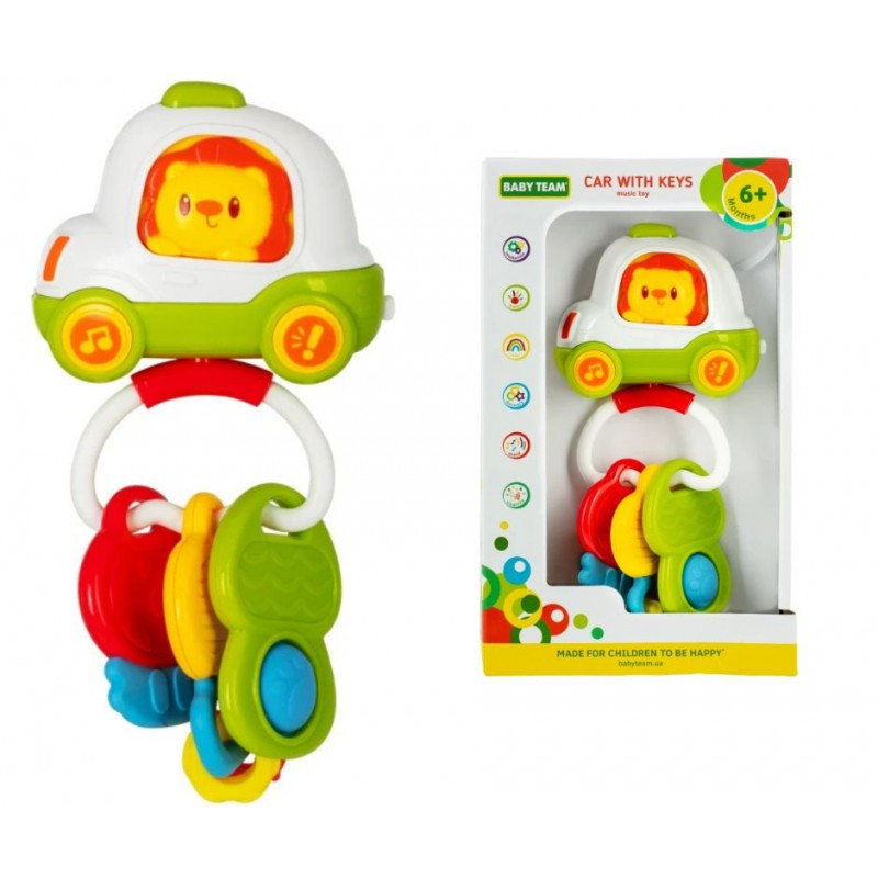 Іграшка музична Baby team "Машинка з ключиками" 8657, мелодії та звуки автомобіля, фото 1